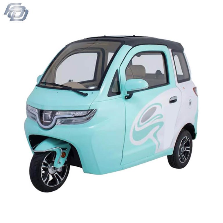 China producer Enclosed trike electric passenger tricycle for disabled