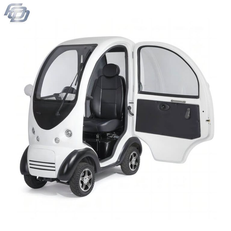 1400W 50KM range CE approved 4 wheels 1 seat mini electric car