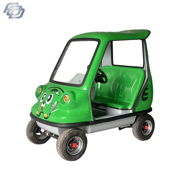 Easy Operation Electric Sightseeing Car Optional Colors With Steering Wheel