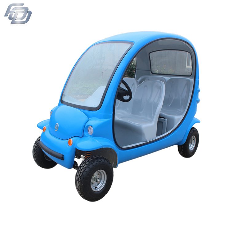 4 Passengers Electric Car Golf Cart , 4 Wheels Tourist Small Electric Cars